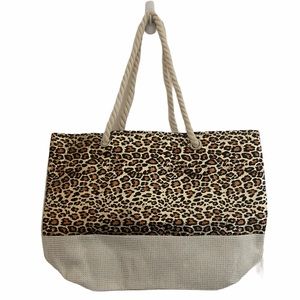 Leopard Shine Animal Print Twist Tote Bag